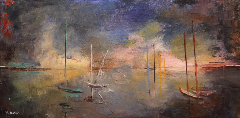Boats in the bay - Cecile Jadin
